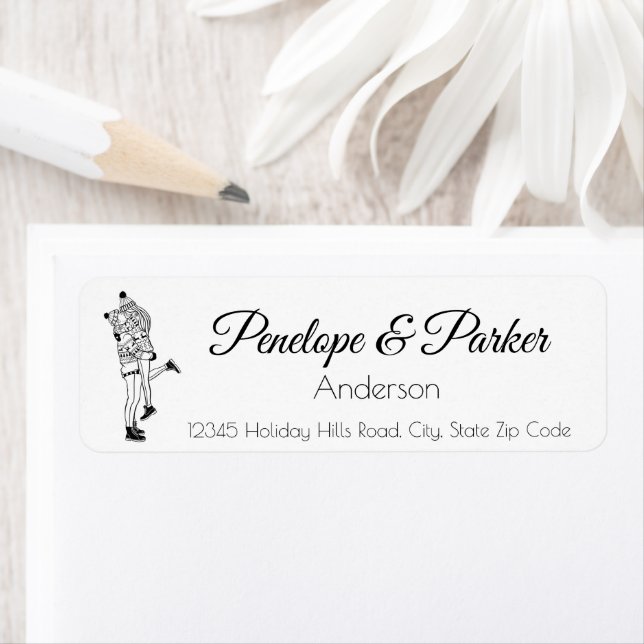 Vår första jul  returadress etikett (Insitu)