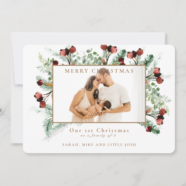 Vår första jul som en familj på 3 Foto  (Framsida)