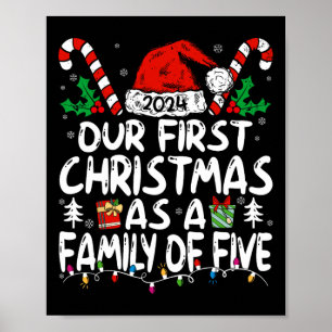 Vår första jul som en familj på fem 2024 för N Poster