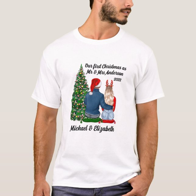 Vår första jul som en gift par Manar T Shirt (Framsida)