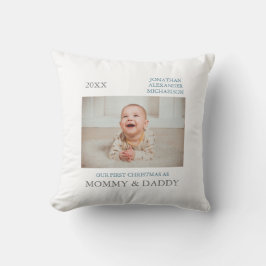 Vår första jul som föräldrar kudde