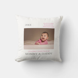 Vår första jul som föräldrar kudde