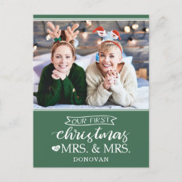 Vår första jul som fru & fru Newlyweds Helg Vykort