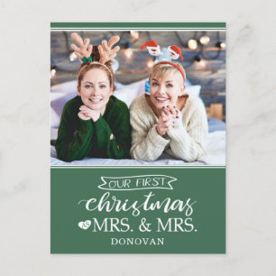 Vår första jul som fru & fru Newlyweds Helg Vykort