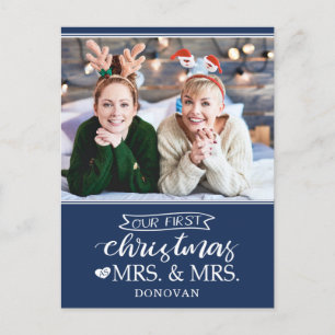 Vår första jul som fru & fru Newlyweds Helg Vykort
