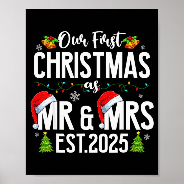 Vår första jul som herr &amp; fru 2025 gifta poster (Framsidan)