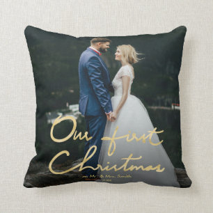 Vår första jul som Herr & det Fru   nygift Kudde
