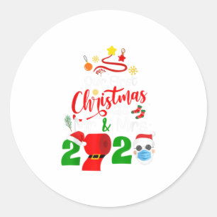 Vår första jul som herr & fru 2020 Co Runt Klistermärke