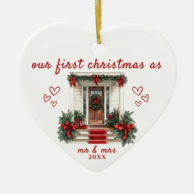 Vår första jul som herr & fru House Ornament (Framsidan)