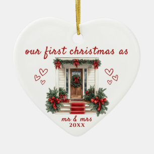 Vår första jul som herr & fru House Ornament