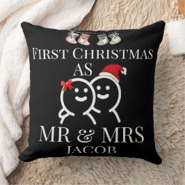 Vår första jul som herr och fru Nygifta Kudde