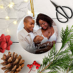 Vår första jul som Mamma och Pappa Silver Foil Julgransprydnad Keramik<br><div class="desc">Vår första jul som Mamma och Pappa Silver Foil Ceramic Ornamic</div>