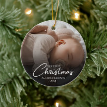 Vår första jul som mor- och farföräldrar Elegant F