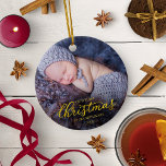 Vår första jul som morföräldrar Gold Foil Julgransprydnad Keramik<br><div class="desc">Vår första jul som morföräldrar Gold Foil Ceramic Ornamic</div>