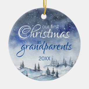 Vår första jul som morföräldrar Ornament
