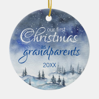 Vår första jul som morföräldrar Ornament