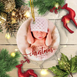 Vår första jul som morföräldrars Elegant Foto Julgransprydnad Keramik<br><div class="desc">Vår första jul som morföräldrar prydnad</div>