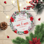 Vår första jul som mr & Mrs 2020 Rustic Wandeans Julgransprydnad Keramik<br><div class="desc">Vår första jul som Mr & Mrs 2020 Rustic WandeCeramic Ornament</div>