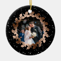 Vår första jul som Mr. & Mrs bröllop-foto