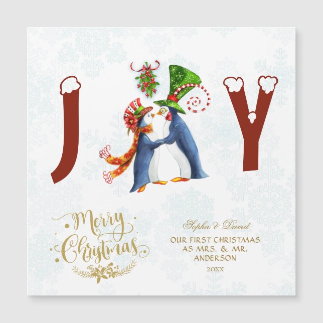 Vår första jul som Mr. & Mrs. Cute Penguins (Framsida)