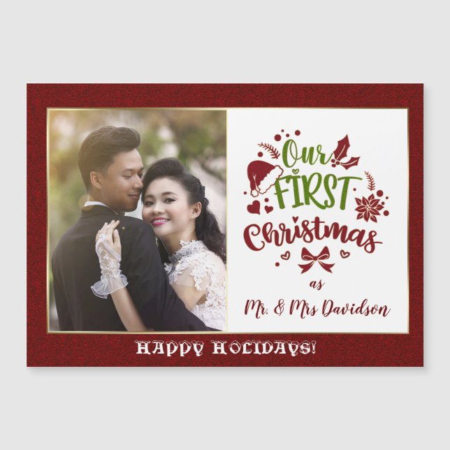 Vår första jul som Mr & Mrs Red Glitter (Framsida)