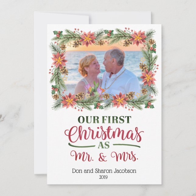 Vår första jul som Mr. Och Mrs. - Anpassningsbar P (Framsida)