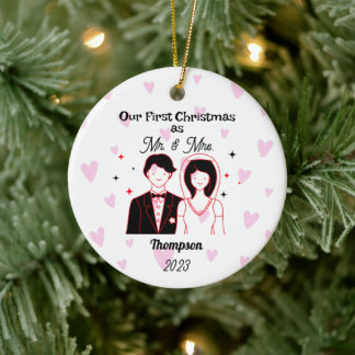 "Vår första jul som Mr. Och Mrs." Ornament