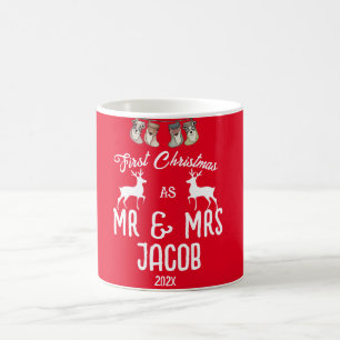 Vår första jul som mr och Newlyed Kaffemugg
