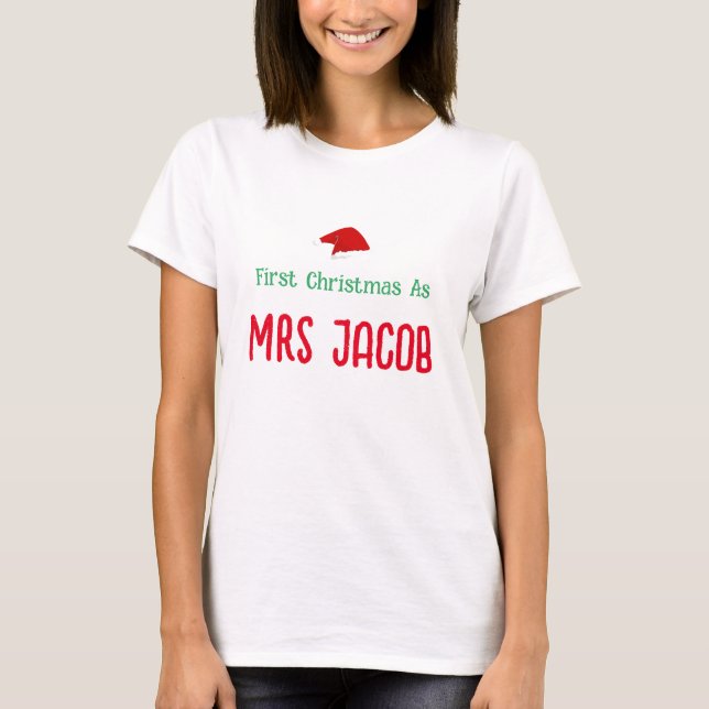 Vår första jul som mr och Newlyed T Shirt (Framsida)