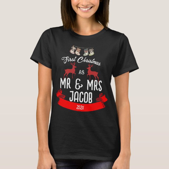 Vår första jul som mr och Newlyed T Shirt (Framsida)