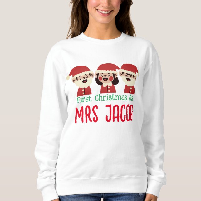 Vår första jul som mr och Newlyed T Shirt (Framsida)