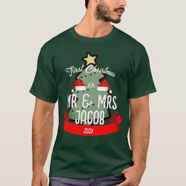 Vår första jul som mr och Newlyed T Shirt (Framsida)
