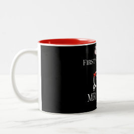 Vår första jul som mr och Newlyed Två-Tonad Mugg