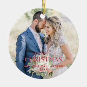 Vår första jul som Mr. Photo Julgransprydnad Keramik