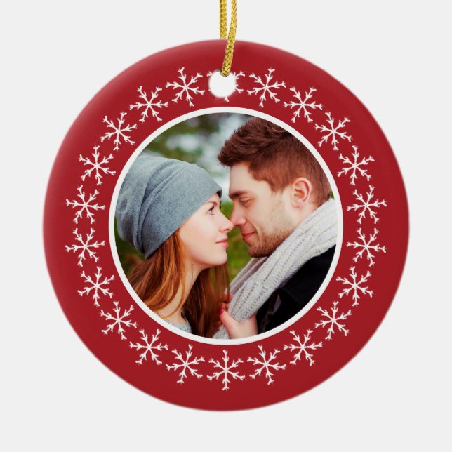 Vår första jul som Snowflake Ornament (Framsidan)