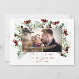 Vår första jul tillsammans Foto Peace Joy & Kärlek