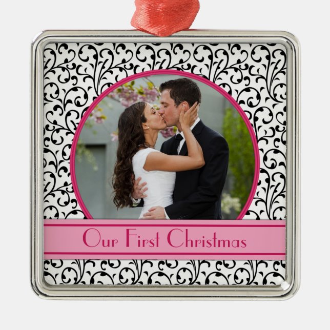 Vår första jul tillsammans julgransprydnad metall (Framsidan)
