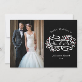 Vår första jul tillsammans Lesbisk Hälsning Julkort