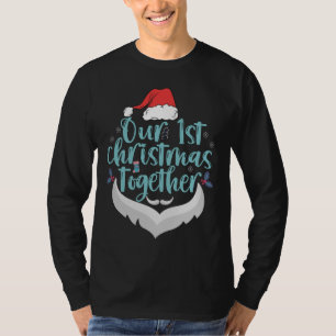 Vår första jul tillsammans med familjelmatchningsg t shirt