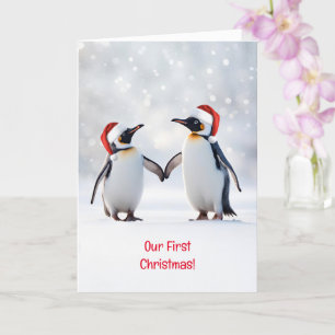 Vår första jul tillsammans med Penguins kutpur Kort