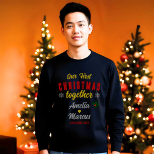 Vår första jul tillsammans med Snöflingor Black T Shirt