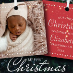 Vår första jul tillsammans Modern Simple Julgransprydnad Keramik<br><div class="desc">Vår första jul tillsammans med<add name="" of="" baby="">i klassisk och enkel serif- och kursiv skripttypografi i modern enkel bakgrund</add></div>