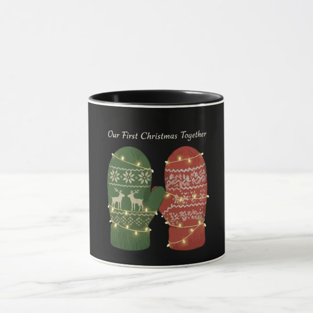 Vår första jul tillsammans Mysigt stickat Mugg (Center)