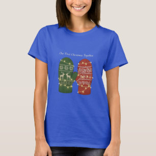 Vår första jul tillsammans Mysigt stickat T Shirt