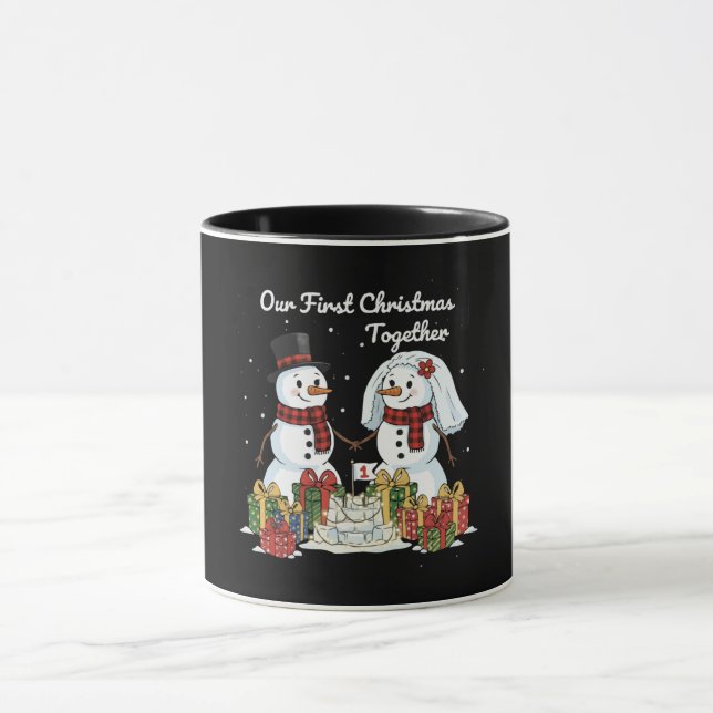 Vår första jul tillsammans | Nygifta snömannen Mugg (Center)