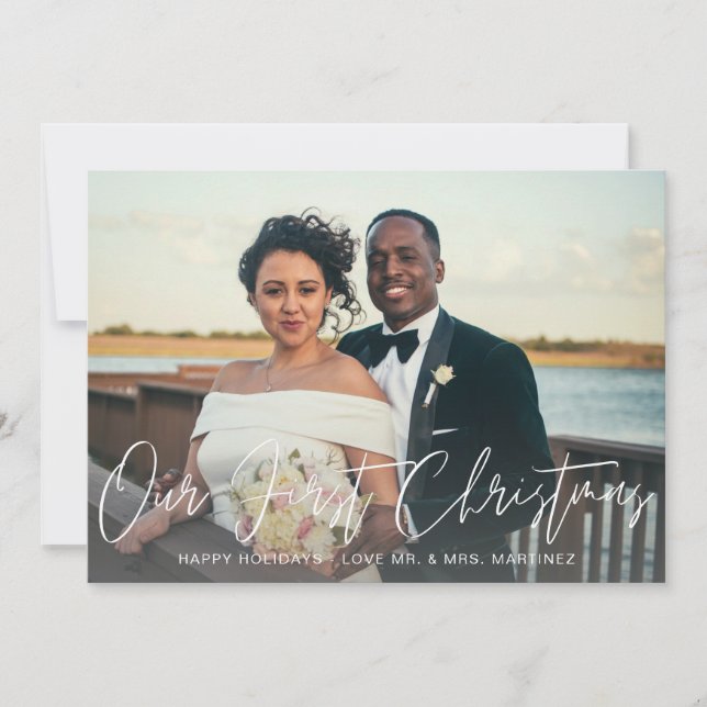 Vår första jul två-fotokort (Framsida)