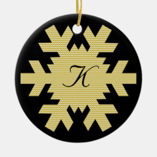"Vår första jul" - w/ Namn och Monogram [b] Julgransprydnad Keramik