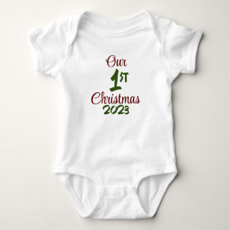 Vår första juldräkt t shirt