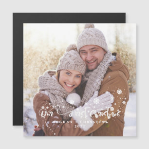 Vår första julfoto Helgdag Magne