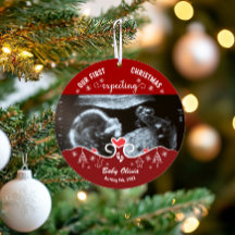 Vår första julgravida Sonogram Baby-foto